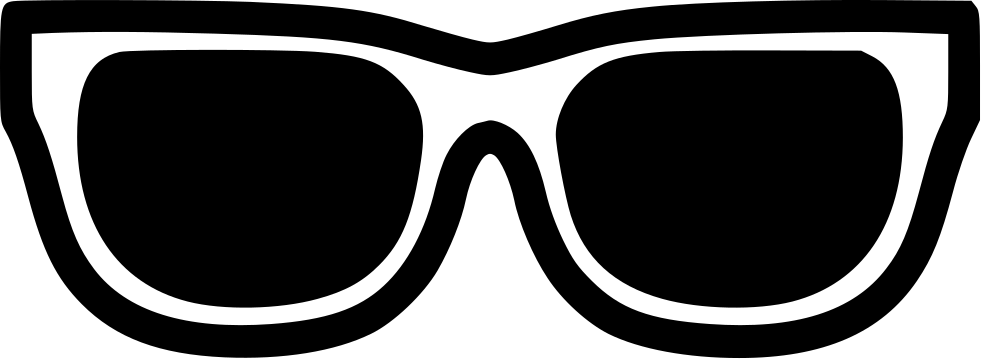 Sunglass Svg Png Icon Free Download - Sunglasses Icon Png Free Clipart (981x359), Png Download