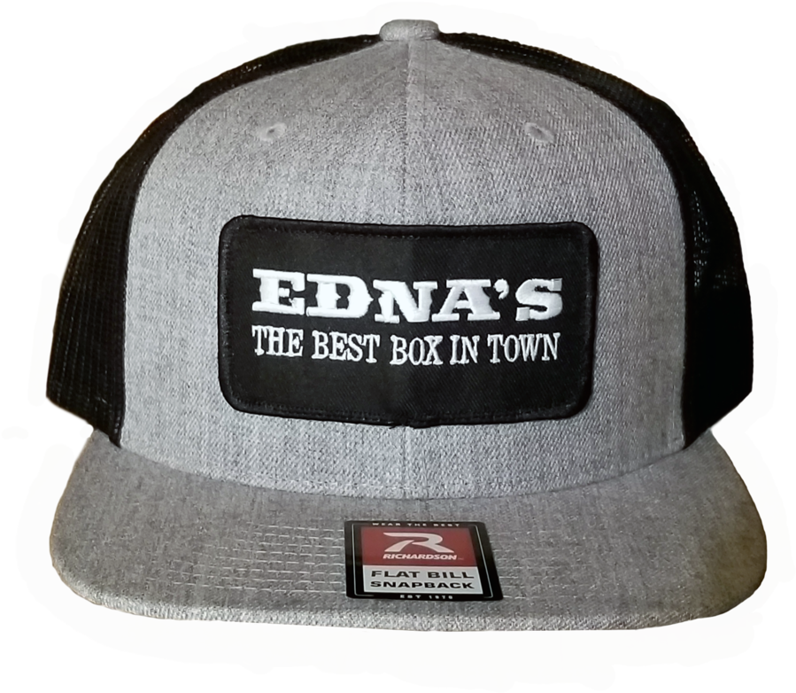 Edna's Flat Bill Baseball Hat With Patch - Flat Bill Hat Patch Clipart (1000x844), Png Download