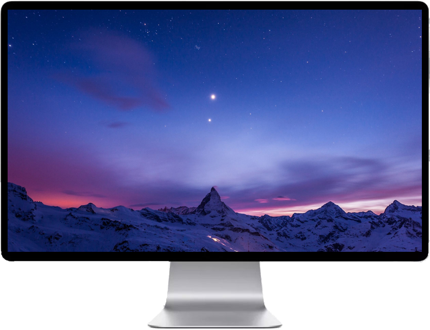 Score 54% - Mountain Night Sky Wallpaper 4k Clipart (846x650), Png Download