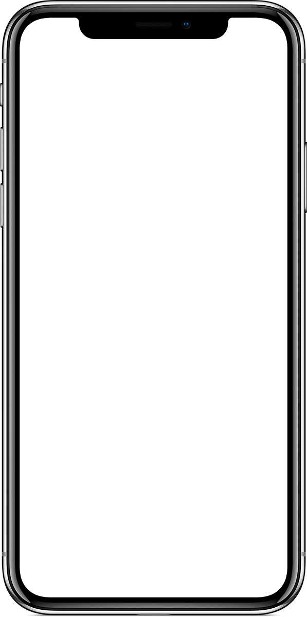 Accessibility & Voiceover - Iphone X Mockup Transparent Background Clipart (597x1200), Png Download
