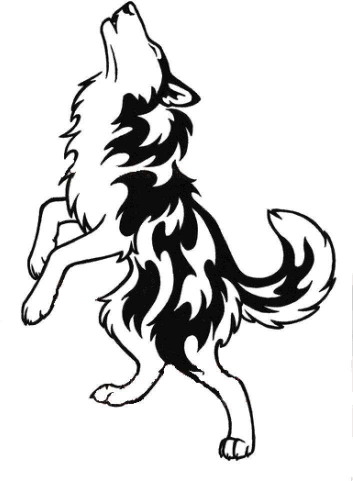 Husky Tattoo Png Clipart (734x1024), Png Download