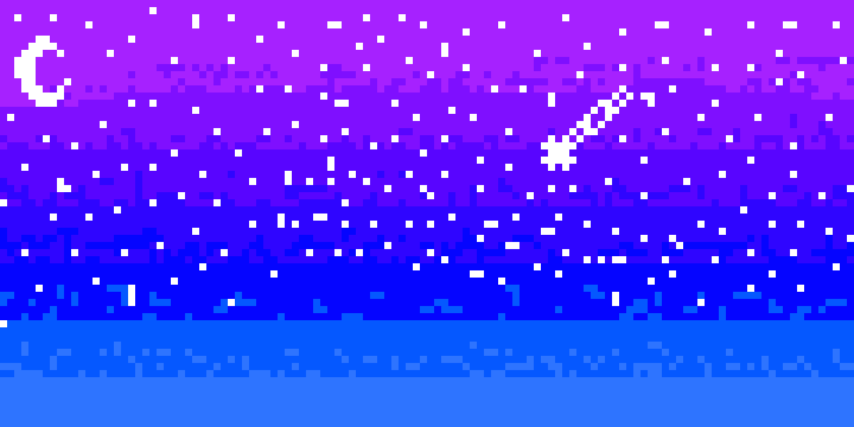 Night Sky - Art Clipart (1200x600), Png Download