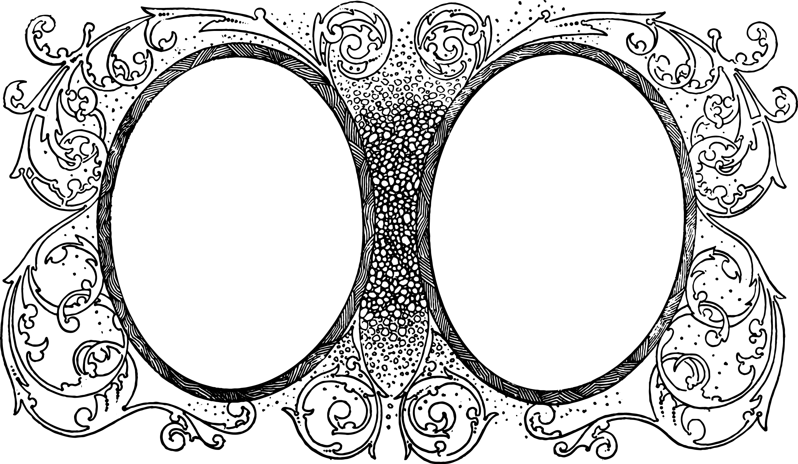 Svg Library Download Clip Art Vintage Photo Frames - Vintage Photo Frame Illustration - Png Download (2553x1485), Png Download