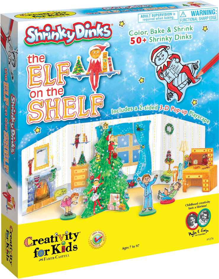 Creativity For Kids Shrinky Dinks The Elf On The Shelf - Creativity For Kids Clipart (841x1000), Png Download
