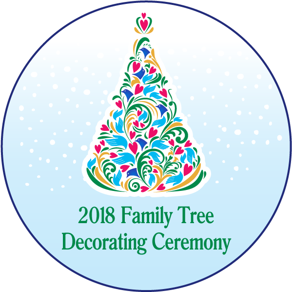 2018 Family Tree Decorating Ceremony Modesto - Circle Clipart (609x606), Png Download