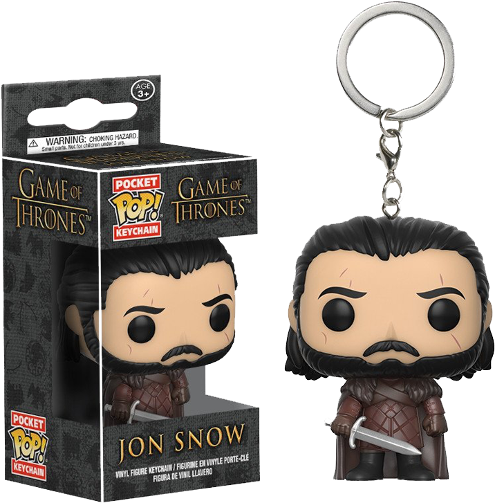 Game Of Thrones - Funko Pocket Pop Jon Snow Clipart (800x800), Png Download