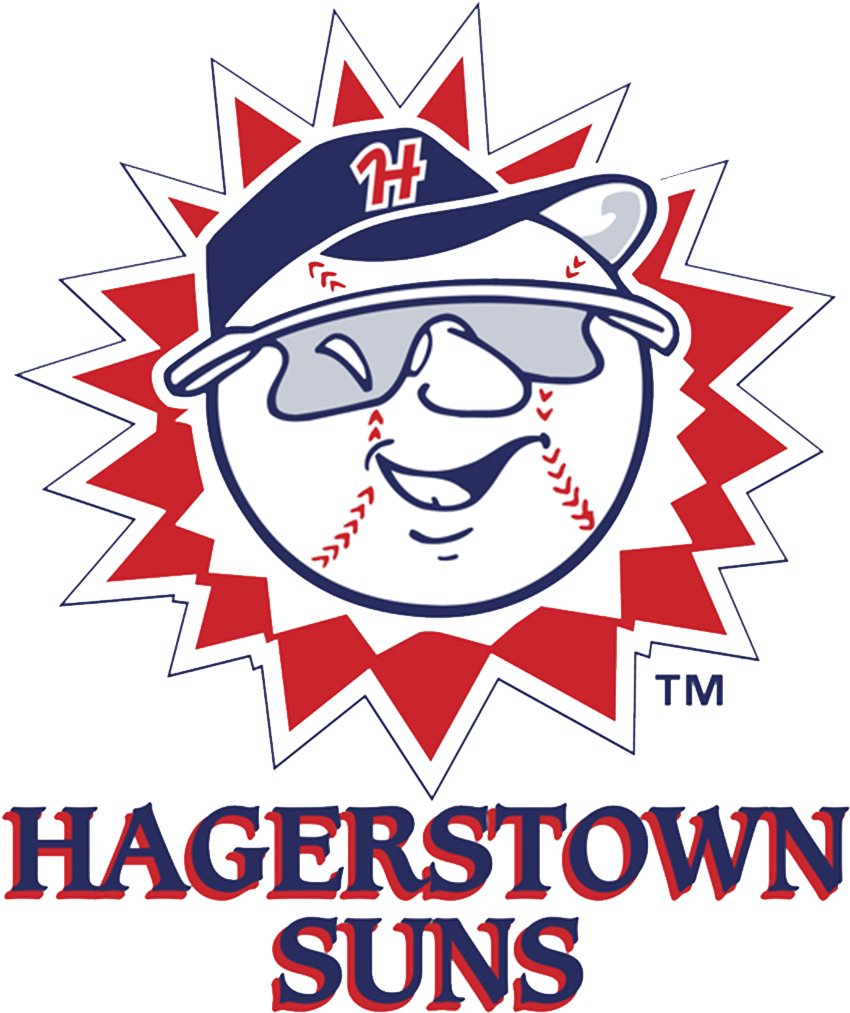 While The Logos Of The Hagerstown Suns And Their Parent - Hagerstown Suns Clipart (1920x1080), Png Download