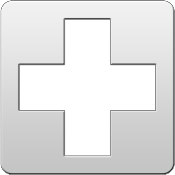 Medical Symbol Cross Clipart Image - Doctor Logo Clipart Black And White - Png Download (591x591), Png Download