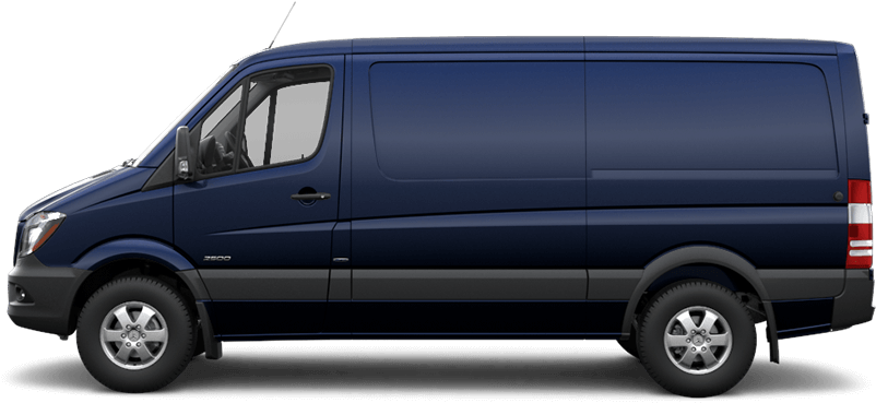 Cavansite Blue Metallic - 2018 Mercedes Benz Sprinter Passenger Van Clipart (885x383), Png Download