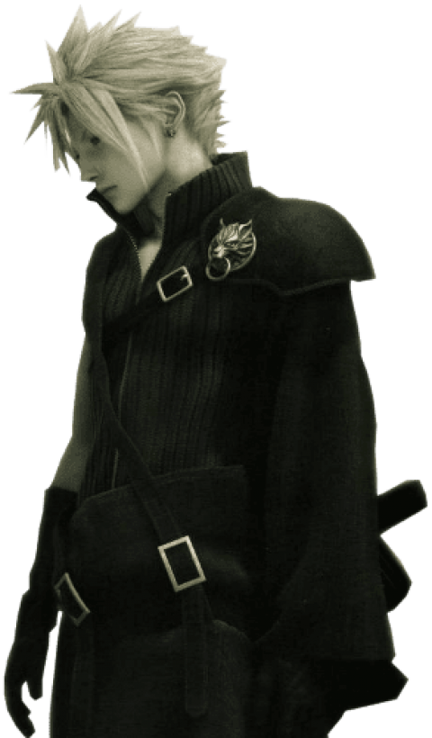 Free Png Download Final Fantasy 7 Cloud Movie Png Images - Final Fantasy Advent Children Cloud Strife Clipart (480x820), Png Download