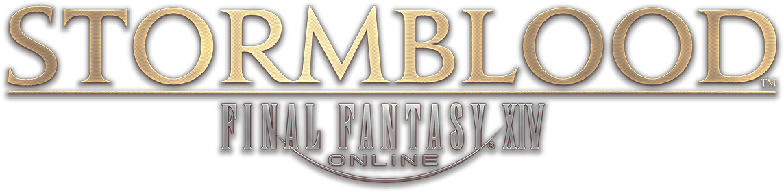 Final Fantasy Xiv - Final Fantasy Xiv Stormblood Logo Clipart (1280x360), Png Download
