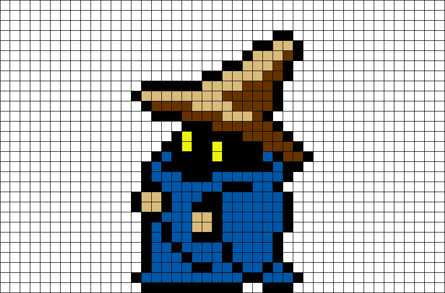 Final Fantasy Black Mage 8 Bit Clipart (880x581), Png Download