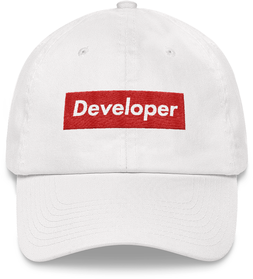 Supreme Developer Dad Hat Dvlpr Apparel - Baseball Cap Clipart (848x935), Png Download