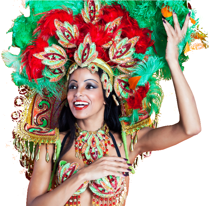 South American Carneval Dancer - Carnival De Brazil Png Clipart (1000x667), Png Download