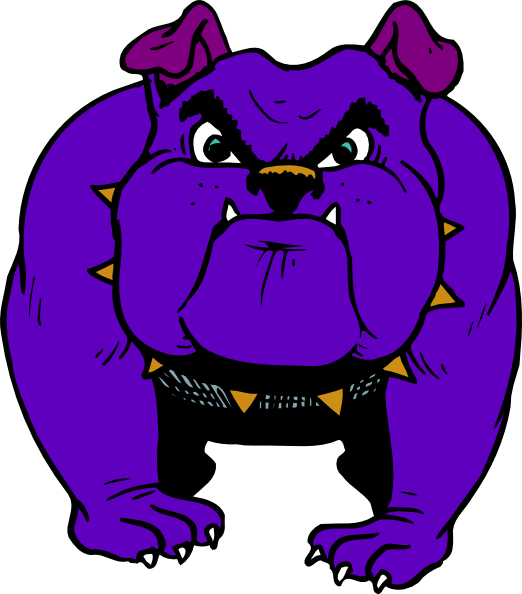 Purple Bulldog Svg Clip Arts 522 X 594 Px - Png Download (522x594), Png Download