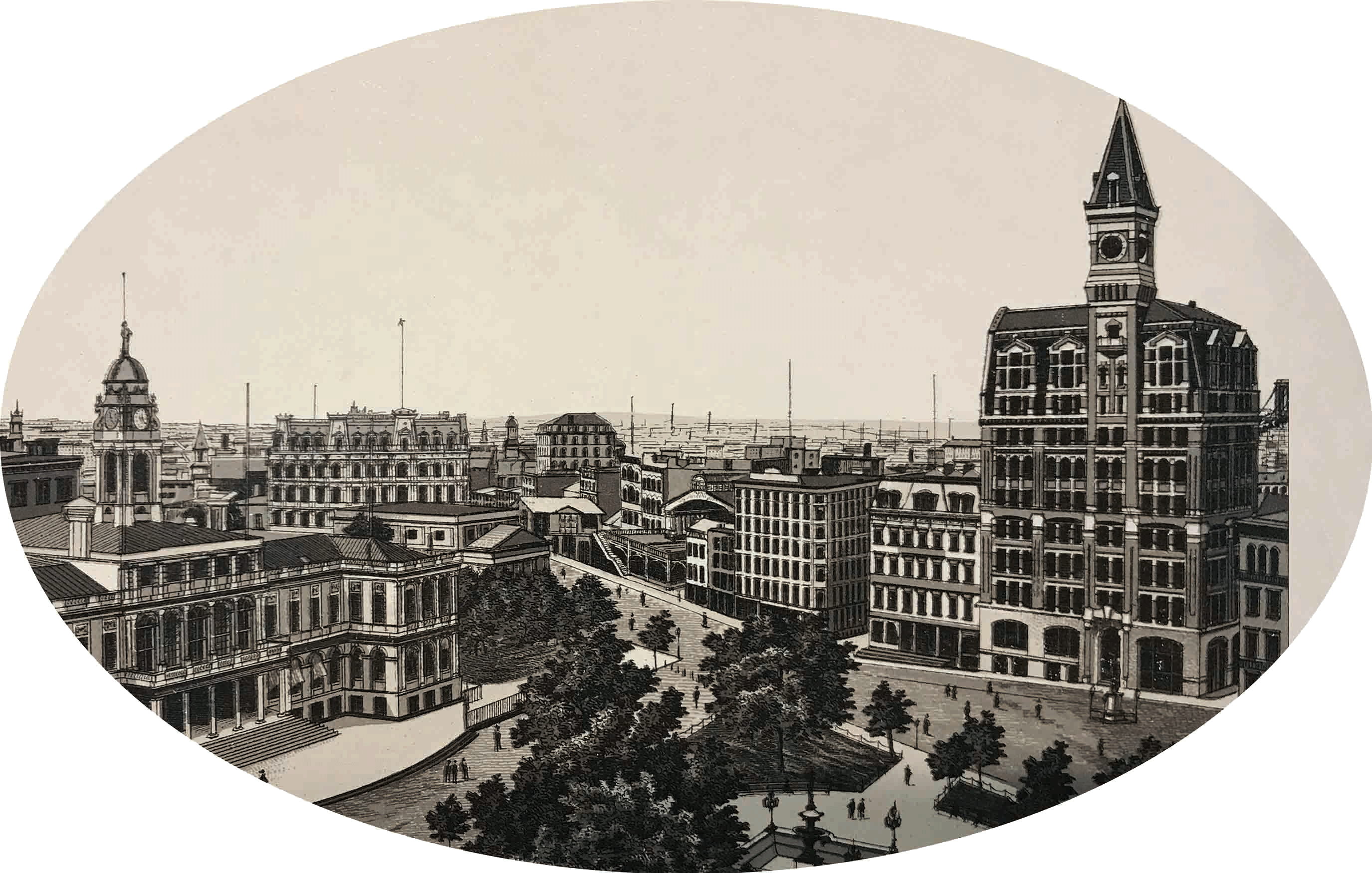 In The City Of Ten Stories And Among The First Office - Commercial Building Clipart (2750x1750), Png Download