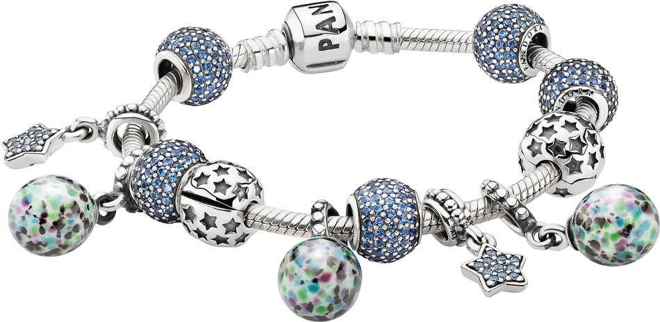 Pandora Charm Bracelet Clipart (960x623), Png Download