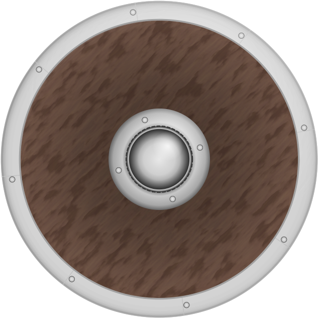 Classic Viking Shield - Circle Clipart (800x800), Png Download