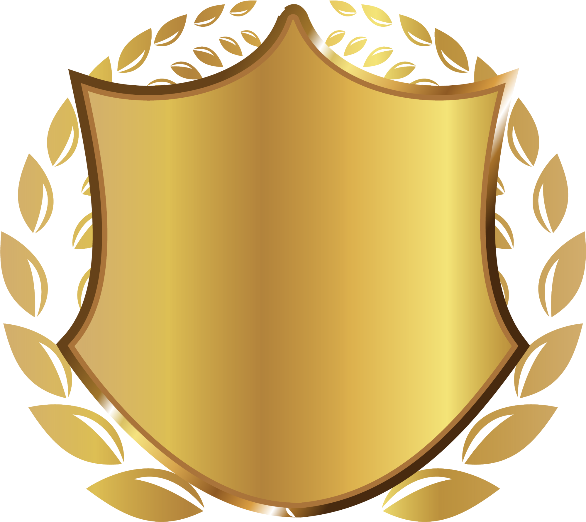 Gold Shield Rice Clipart (1998x1780), Png Download