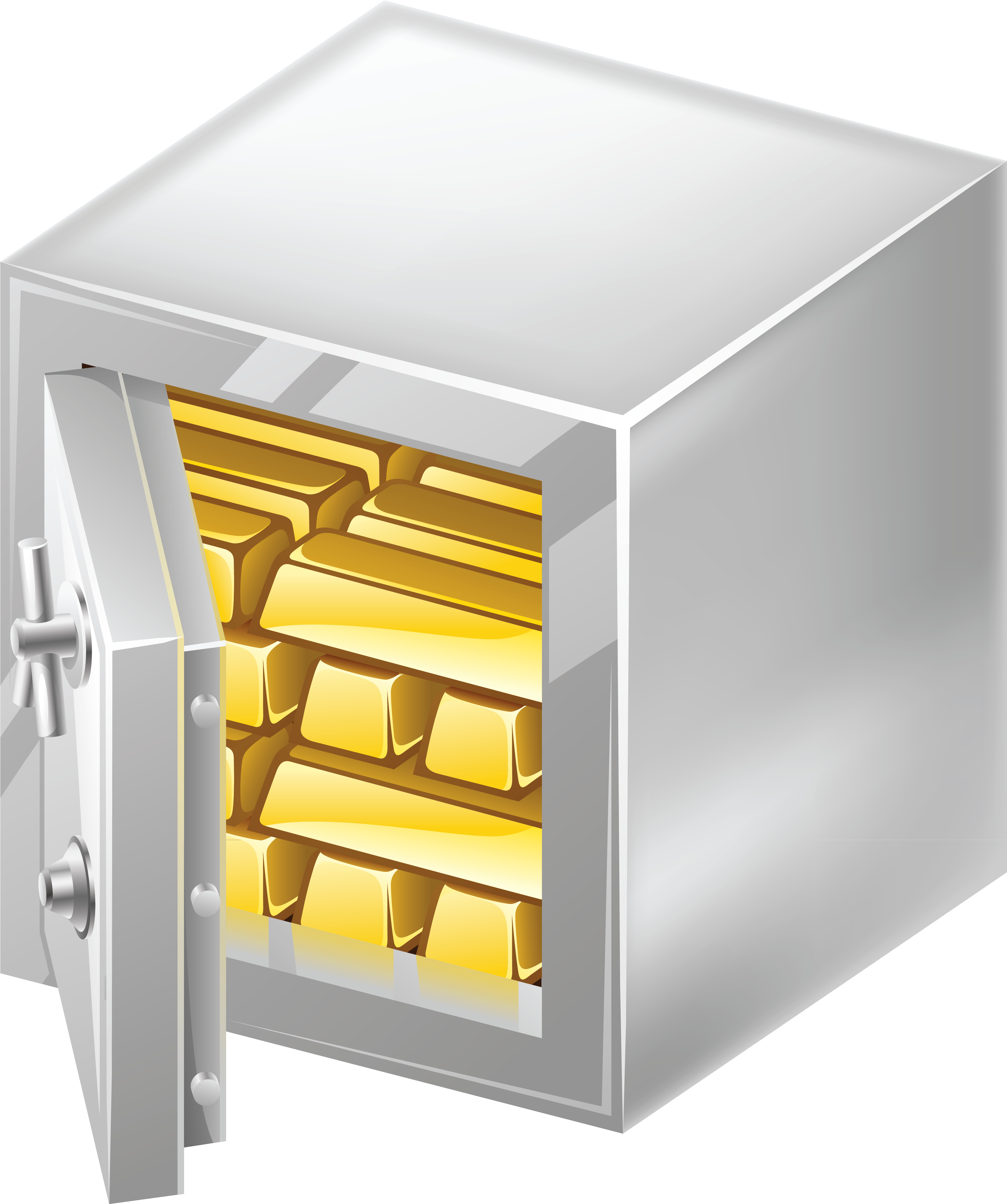 Money In Safe Clipart - Png Download (3960x4581), Png Download
