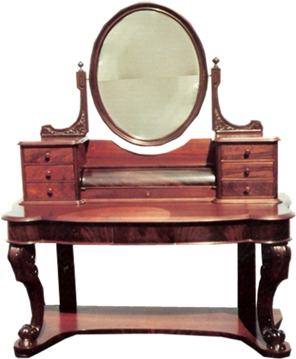 Vanity Red Mahogany - Antique Furnitures Png Clipart (784x784), Png Download