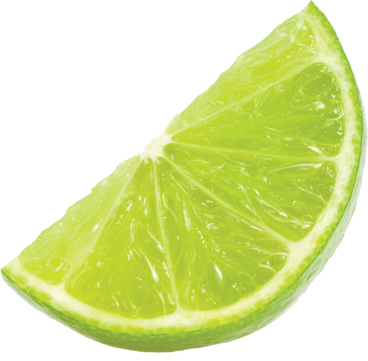 Lemon Slice Png - Lime Wedge Transparent Background Clipart (1600x1402), Png Download