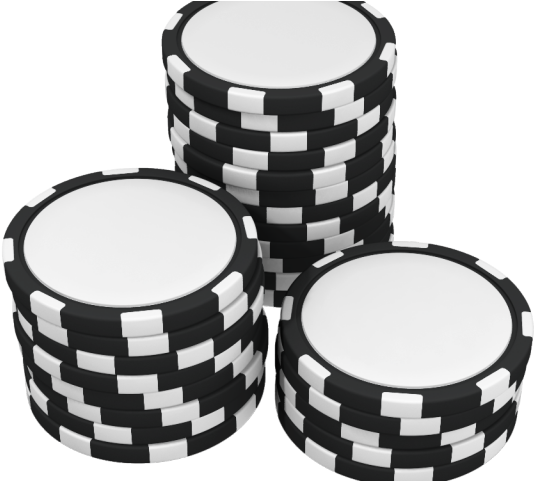 Poker Clipart Poker Chip - Black And White Poker Chips Clipart - Png Download (640x480), Png Download