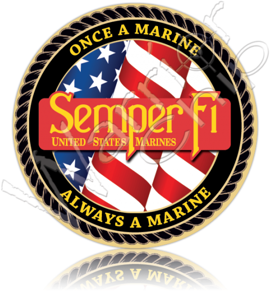 Marine Corps Military Poker Chips - Once A Marine Always A Marine Png Clipart (540x600), Png Download