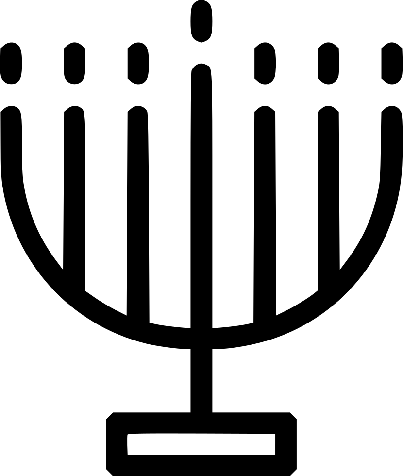 Png File Svg - Menorah Icon Clipart (830x980), Png Download
