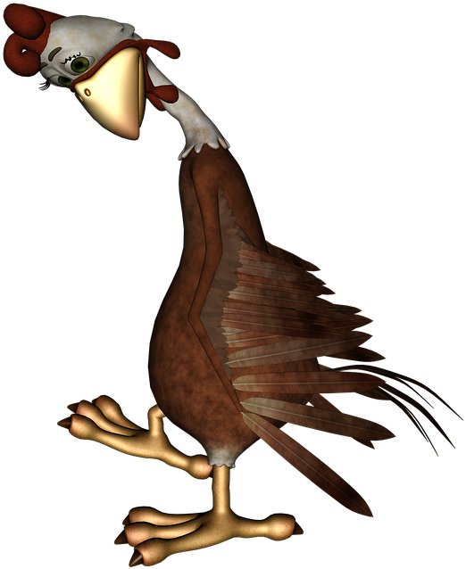 Brown Cuckoo Cliparts - Toon Animal - Png Download (522x638), Png Download