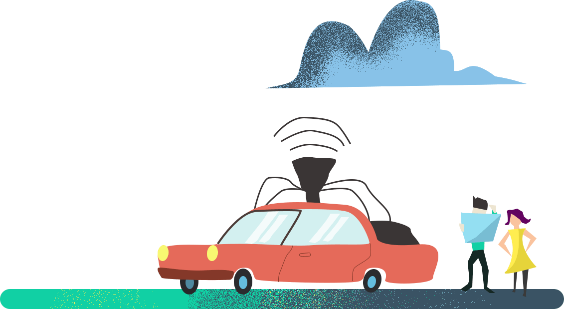 To End Of A Software Development Project - Vintage Car Clipart (1131x619), Png Download