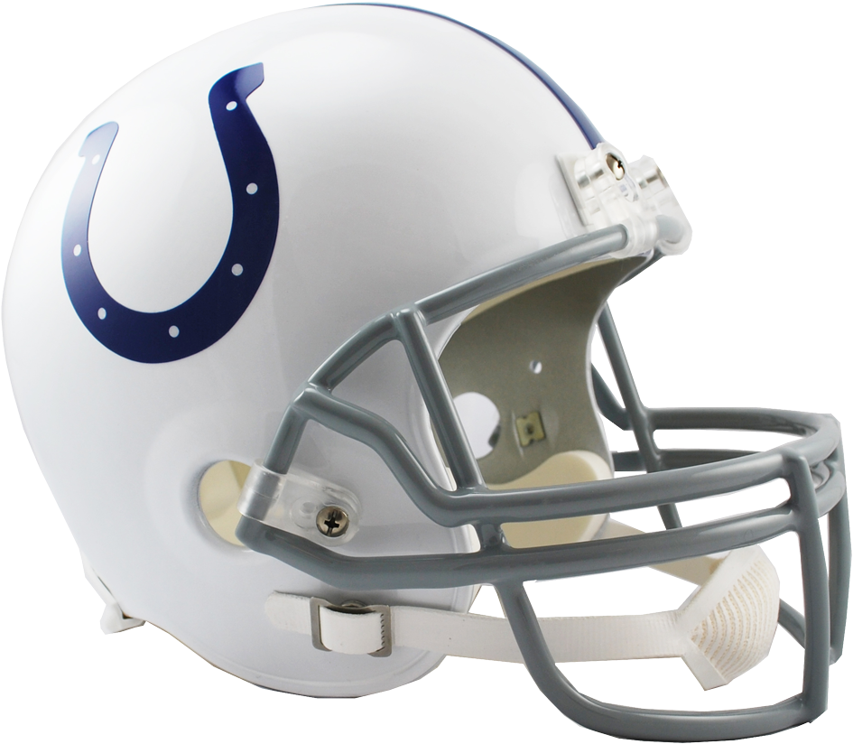Indianapolis Colts Vsr4 Replica Helmet - Indianapolis Colts Riddell Helmet Clipart (1000x884), Png Download