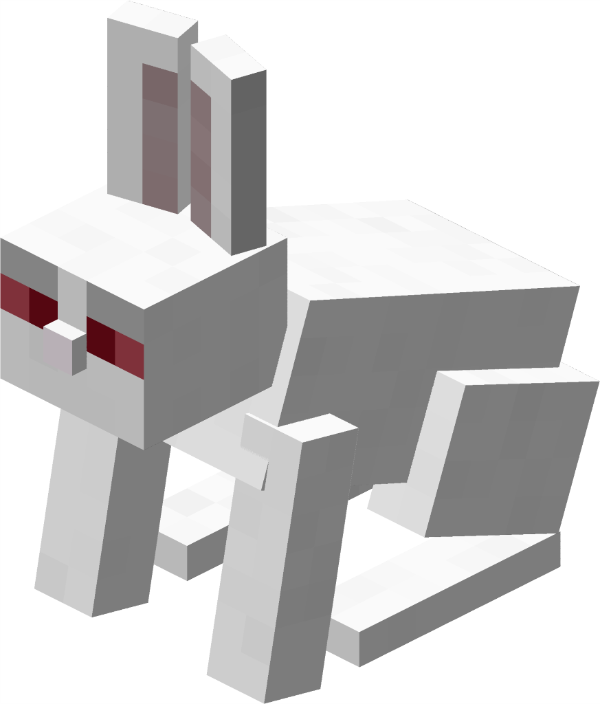Minecraft Rabbit Clipart (873x1024), Png Download