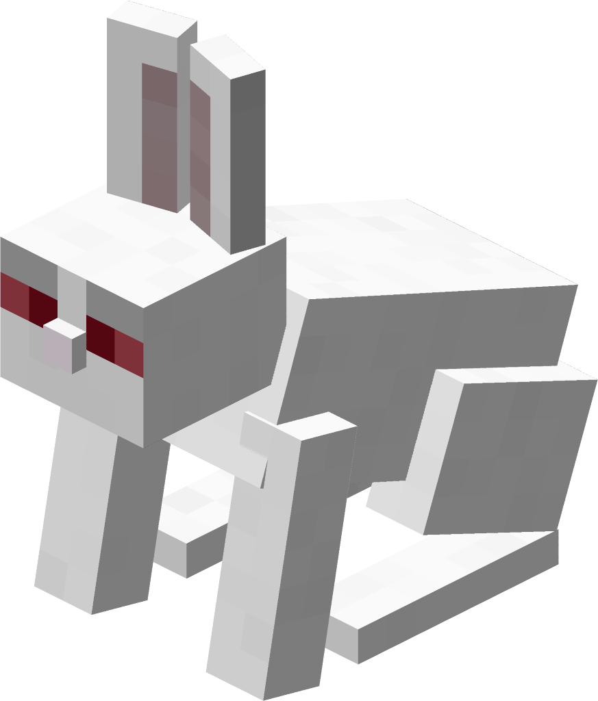 Minecraft Rabbit Clipart - Large Size Png Image - PikPng