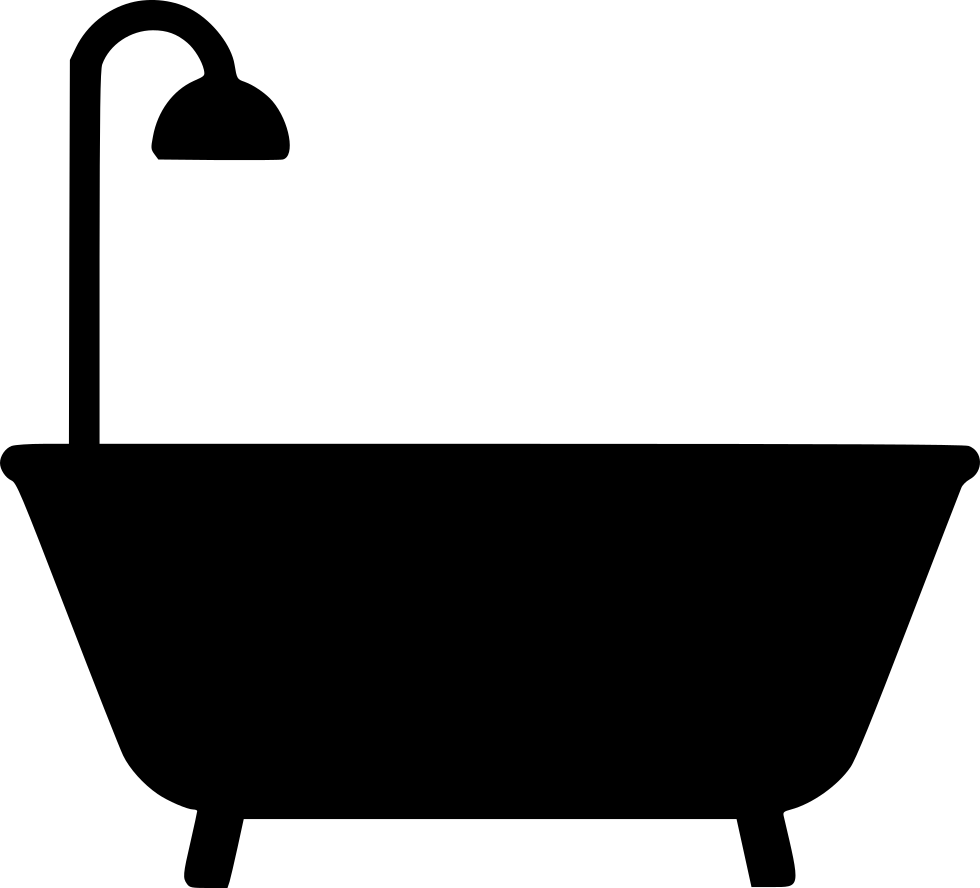 Png File Svg - Bathtub Icon Png Clipart (980x888), Png Download
