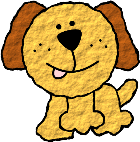 Cute Dog Clipart - Cartoon Dog Clipart Free - Png Download (588x600), Png Download