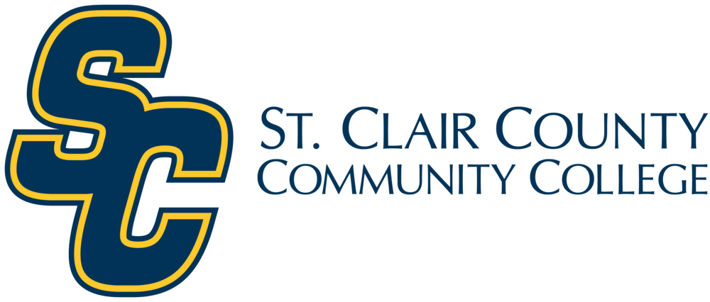 Sc Horizontal Two-line Centered Blue Wordmark - St Clair Community College Clipart (1000x426), Png Download
