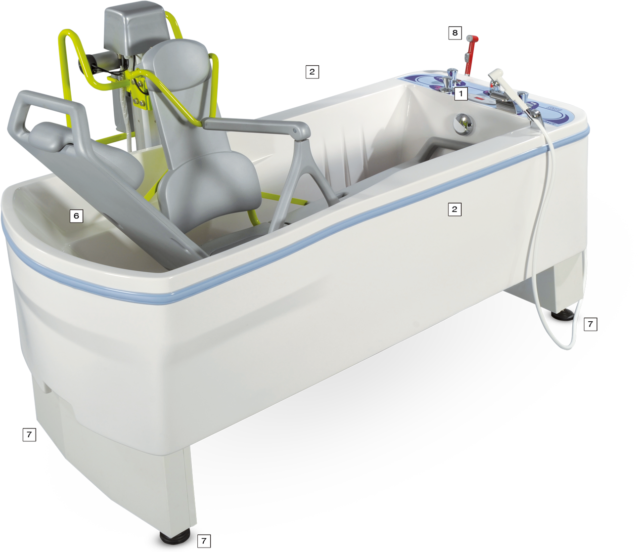 Lifting Bathtub Compact - Desinfektionsanlage Ottofond Clipart (1500x1125), Png Download