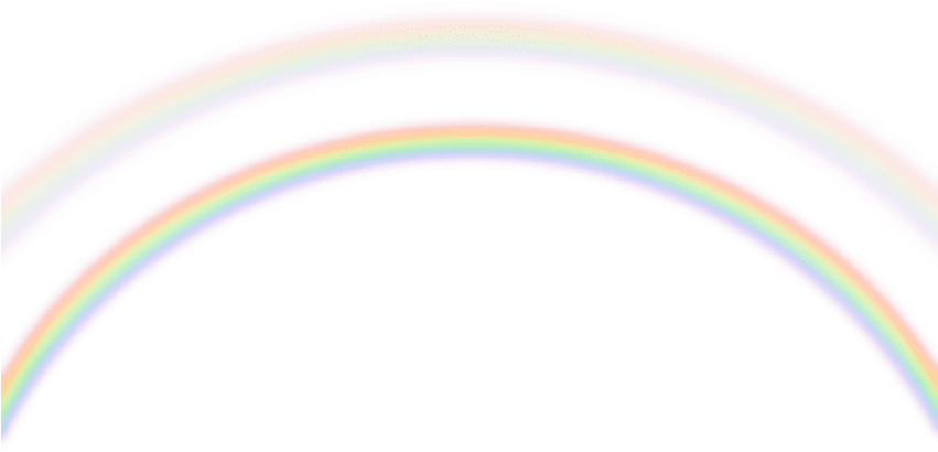 Free Png Download Double Rainbow Png Images Background - Circle Clipart (850x427), Png Download