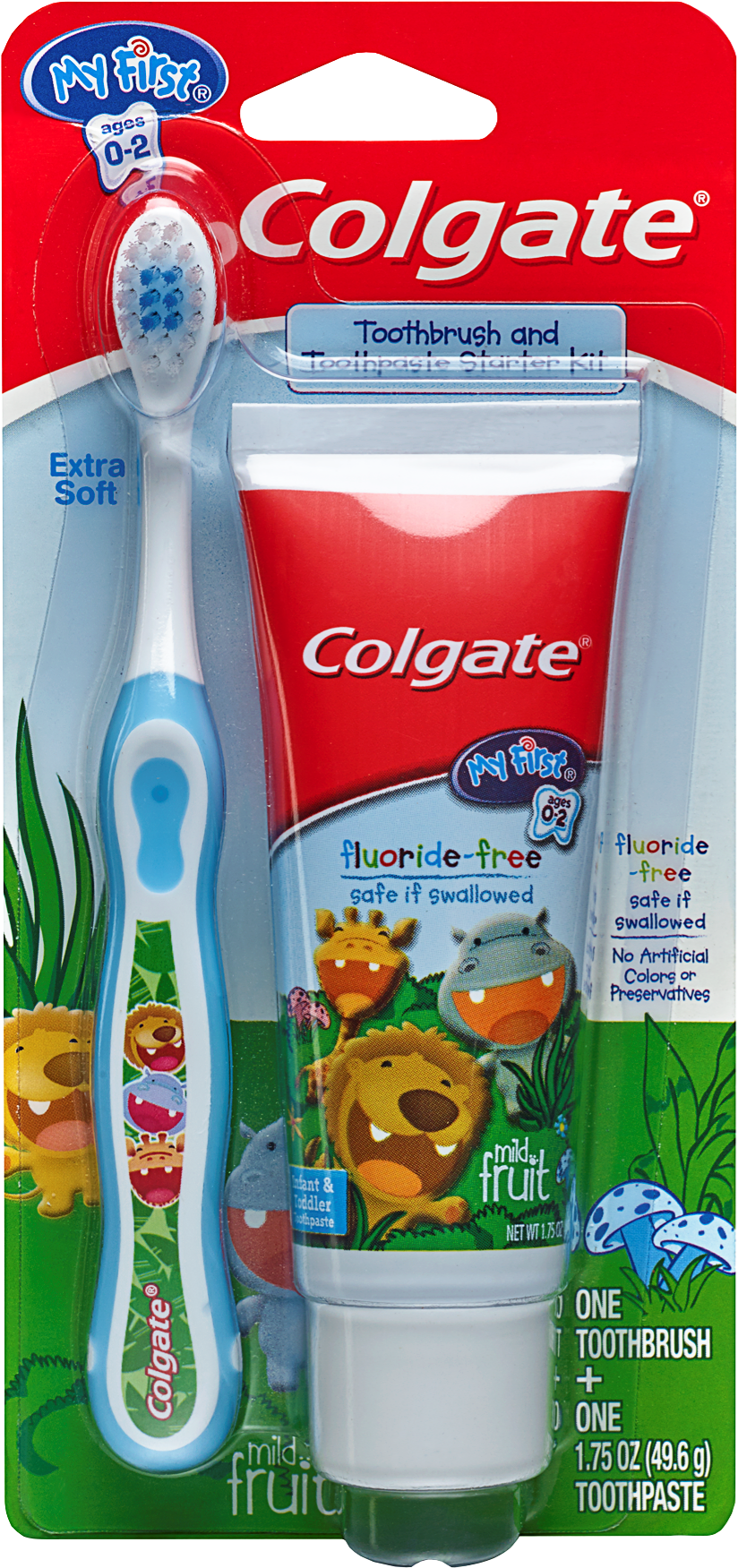 Colgate My First Baby And Toddler Fluoride Free Toothpaste - My First Colgate Toothpaste Clipart (1800x1800), Png Download