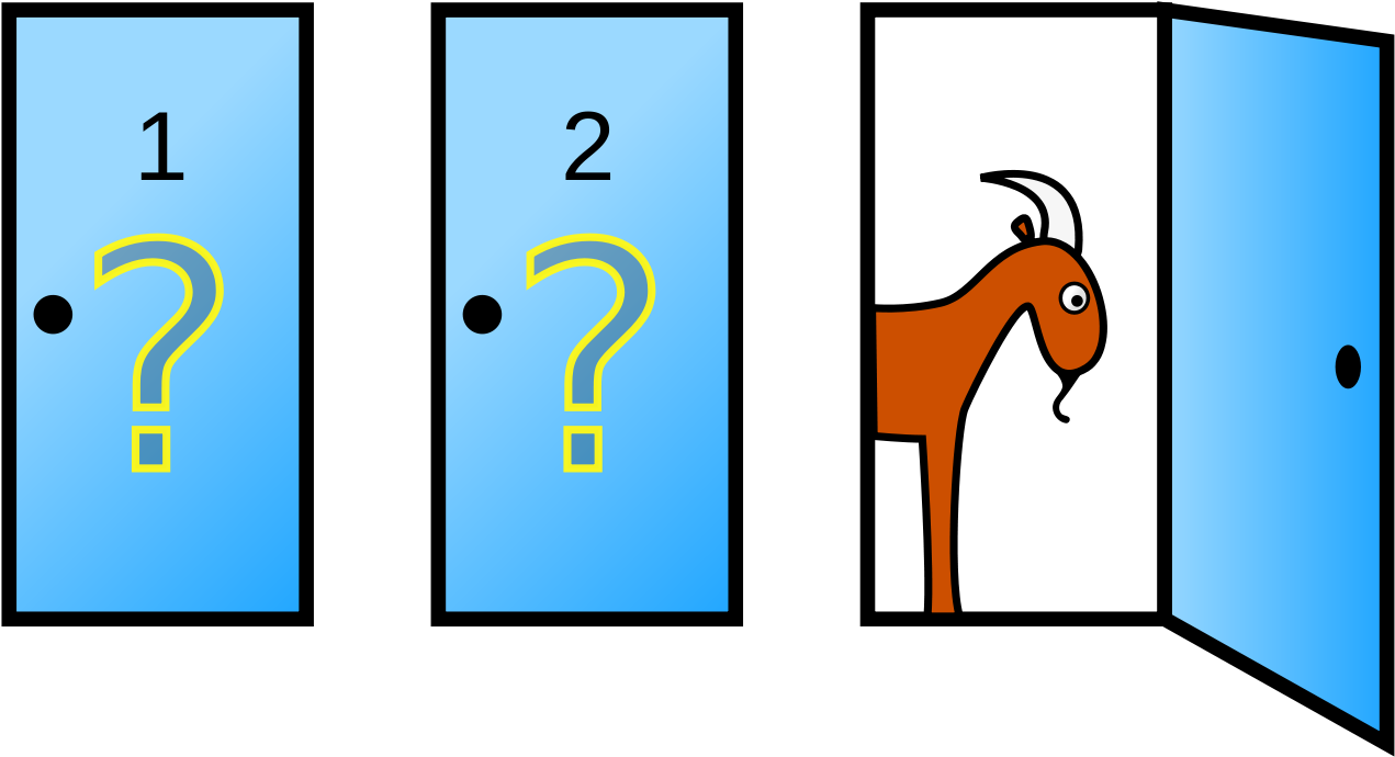 Monty Open Door - Monty Hall Problem Clipart (1280x711), Png Download