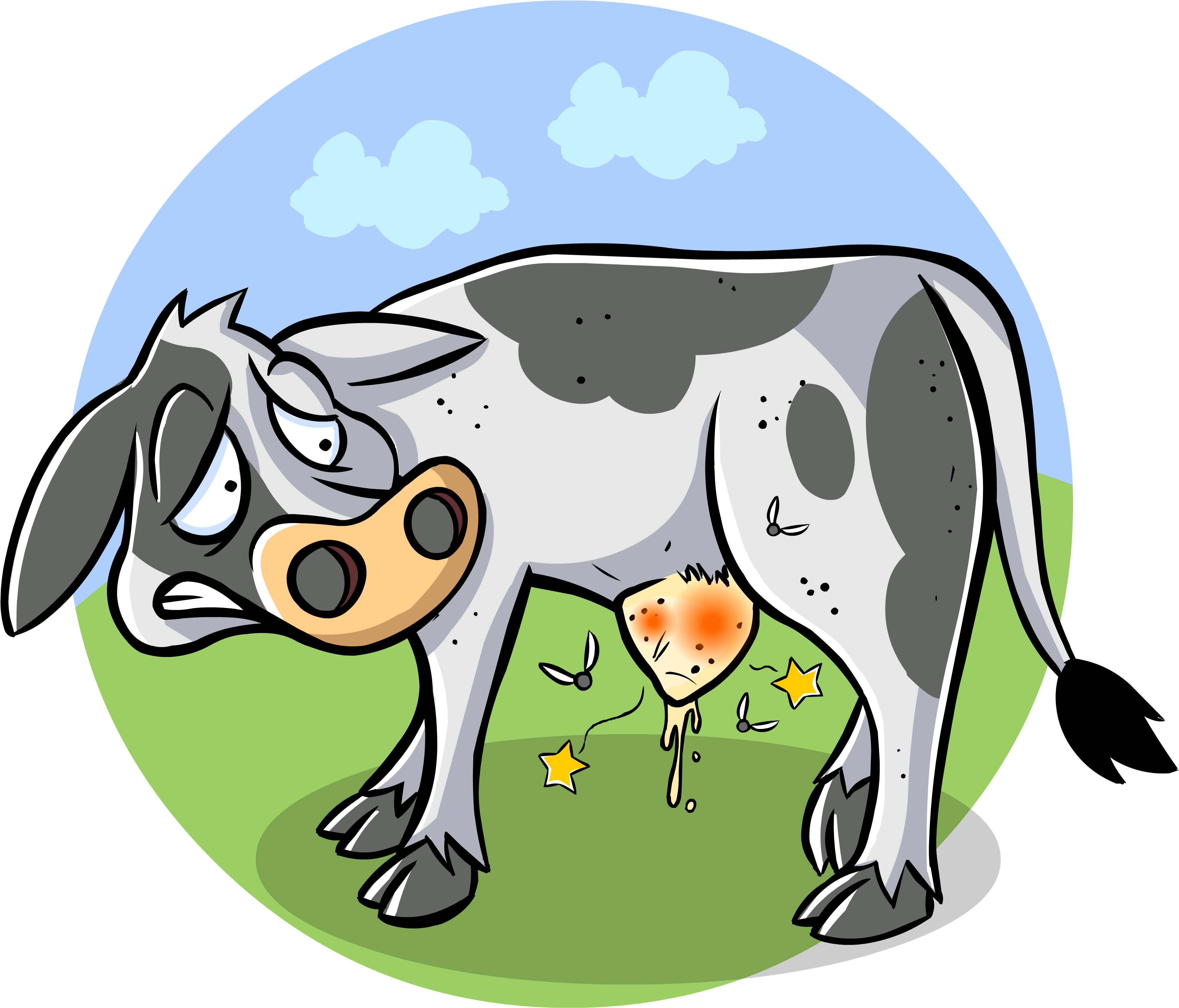 Sick Png - Cattle Clipart (4000x4000), Png Download