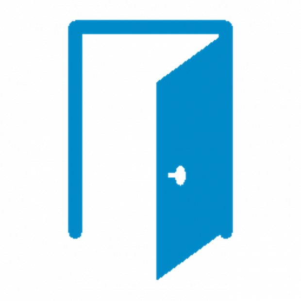 Door Opening Icon Clipart (620x620), Png Download