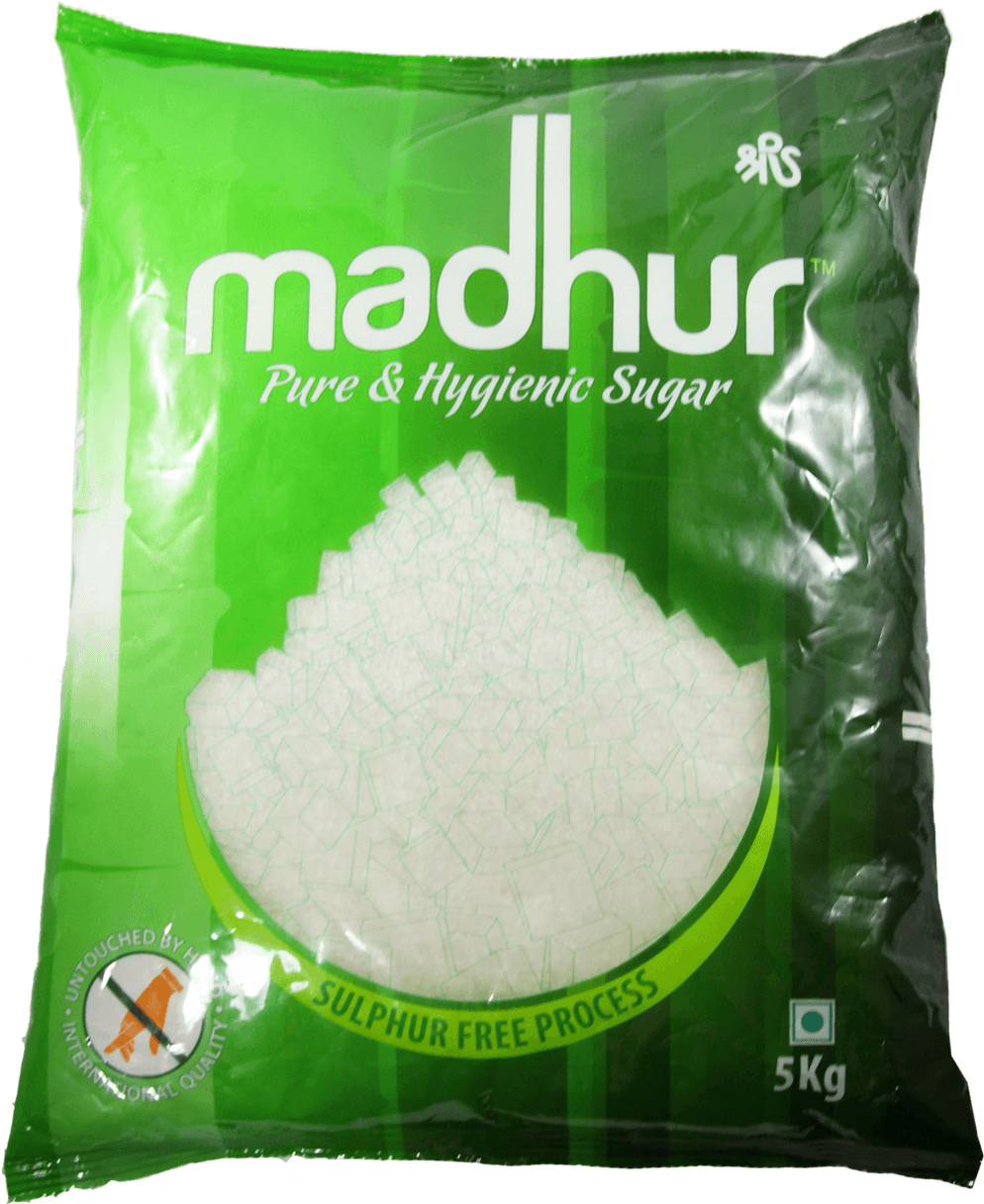Madhur Sugar Image - Madhur Refined Sugar 5 Kg Clipart (2000x1333), Png Download