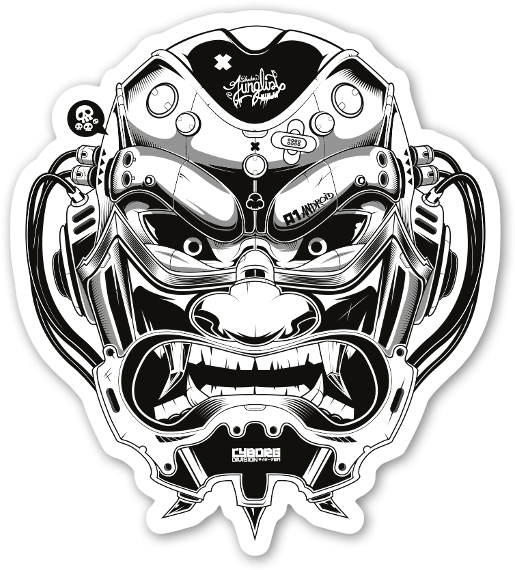 Cyborg Oni Clipart (545x600), Png Download