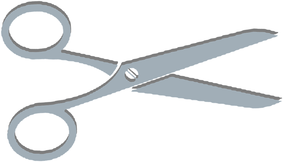 Scissor Symbol Vector - Scissors Clipart (954x545), Png Download