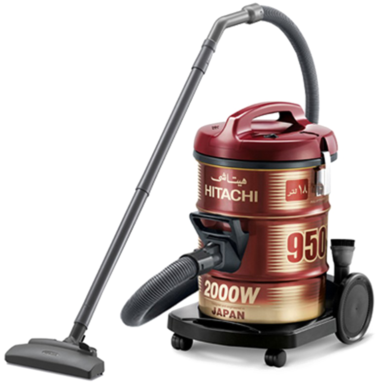 Red Vacuum Cleaner Png Image Background - Hitachi Vacuum Cleaner 2000w Clipart (1000x1000), Png Download