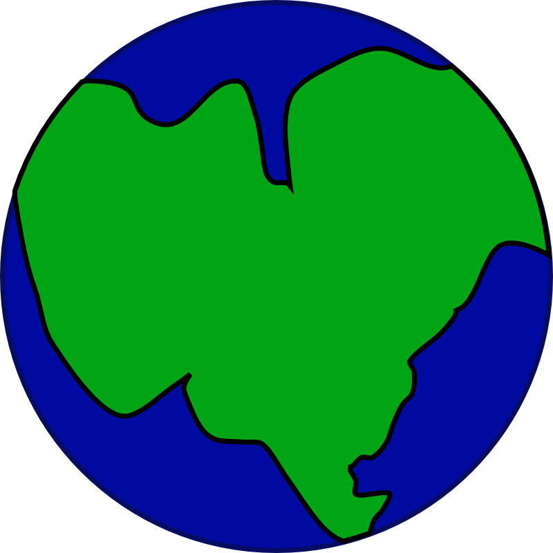 Earth Png - Earth As One Big Continent Clipart (800x800), Png Download