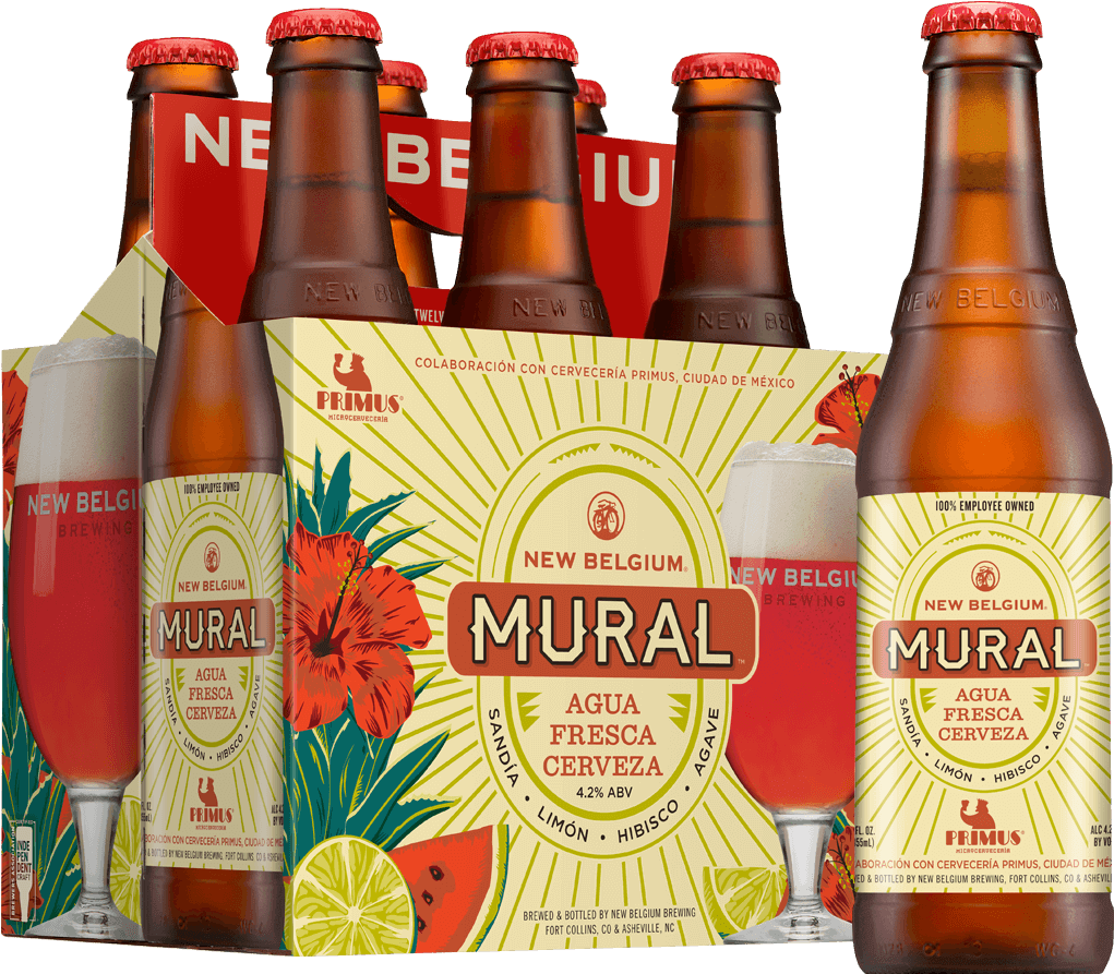 Aguas Frescas Png - New Belgium Fat Tire Clipart (1600x900), Png Download