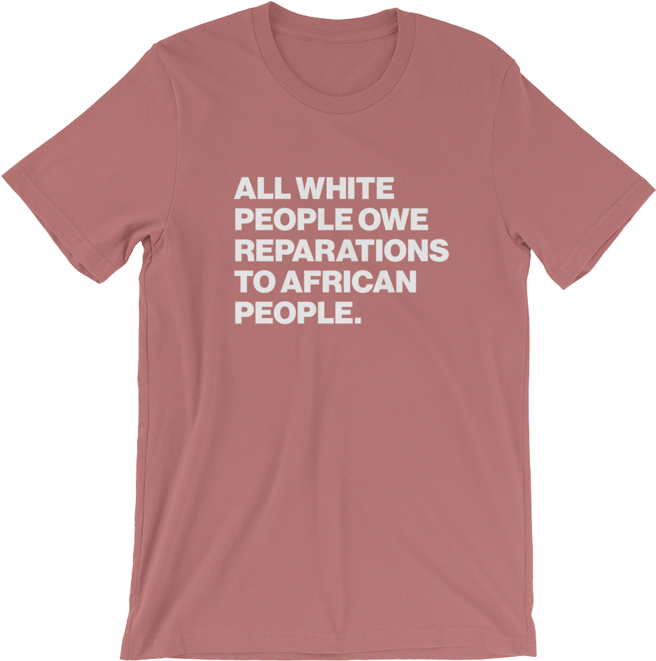 All White People Owe Reparations - Active Shirt Clipart (1000x1000), Png Download